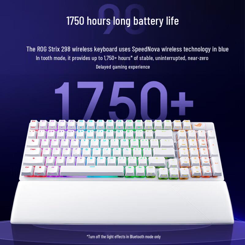 ASUS ROG Strix Scope II 98 Wireless Tri-Mode Gaming Mechanical Keyboard