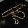 Niche Metal Waist Chain Decoration High-end Skirt Accessories Small Fragrance Style Thin Belt for Women