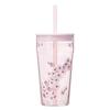 STARBUCKS Sakura 2026 Bicchiere in Vetro Rosa 473ml Cannuccia in Vetro Borosilicato Festa del Giorno Bianco