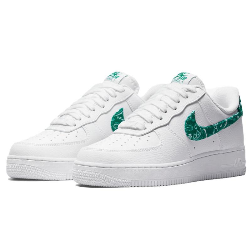Nike Air Force 1 Low '07 Essential White Green Paisley Women's Sneakers DH4406-102