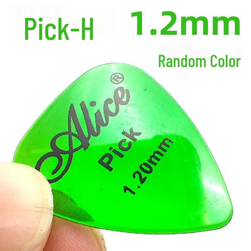 Alice H Transparenter Glänzender Gitarren-Fingerplektrum - Buntes Design