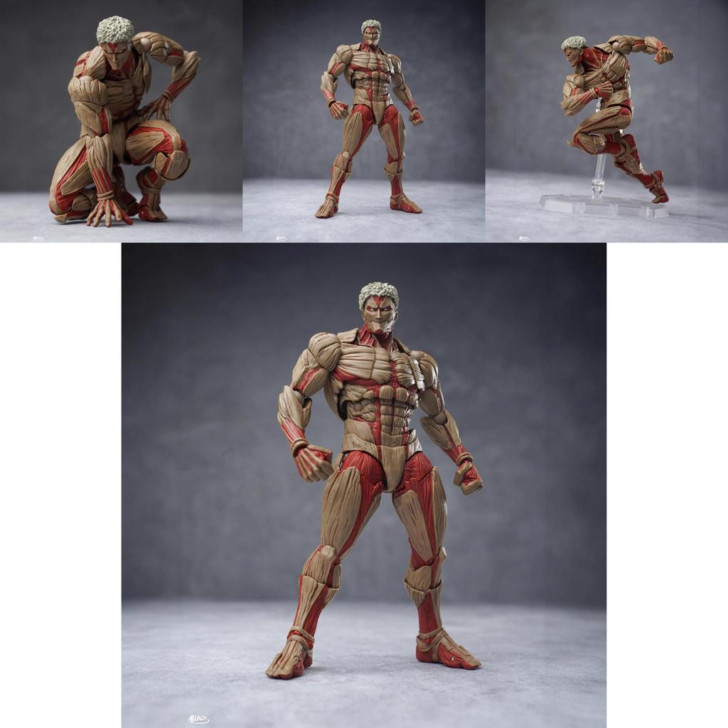 Attack On Titan Der gepanzerte Titan PVC Modell Ornament mit beweglichen Gelenken für Sammler