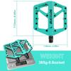 BUCKLOS Bicycle Pedals Sealed Bearing MTB Platform Pedal for Bicycle Mountain Nylon Bike Flat Pedals 9/16'' MTB Road Bike Part