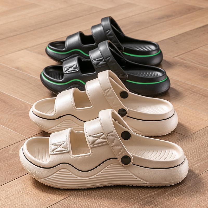Men's 2024 Non-Slip Dual-Use Summer Sandals: Perfect for Beach, Water, and Driving.