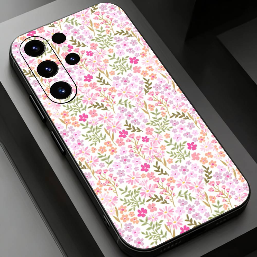 Small Flowers Phone case for Samsung Galaxy S24,25,26,23 22,21,S20 Plus Ultra FE soft fundas cases