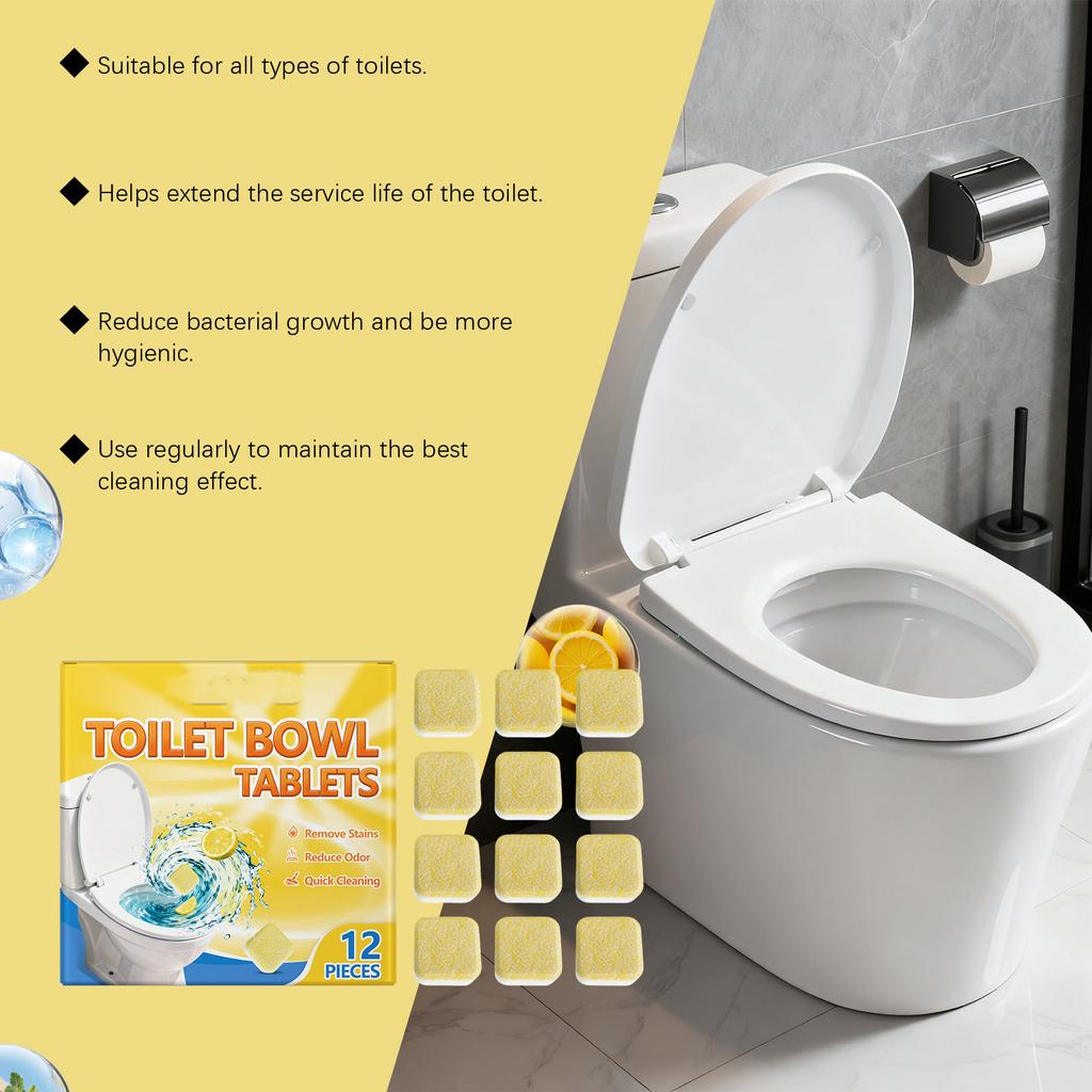 Toilet Decontamination And Descaling Foam Cleaning Tablet
