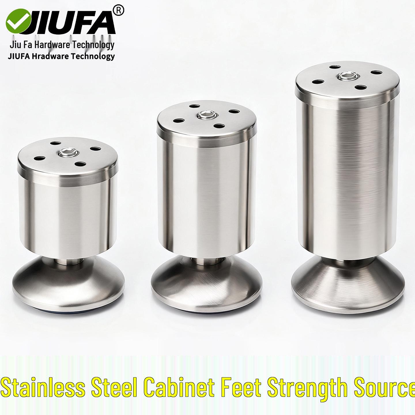 

Adjustable Stainless Steel Furniture Legs for Cabinets, Tables, Sofas, and Beds Snap-On Single