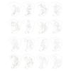 Face Art Templates with Smooth Surfaces Drawing Stencils for Easy Cleaning and Professional Cosmetic Applications