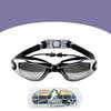 Waterproof Swim Glasses with Earplugs Dazzling Colors Anti-fog Swimming Eyewear  Snorkeling