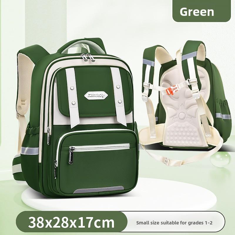 

Sesame Baby Kids School Backpack With Breathable Nylon For Elementary Students Green Small