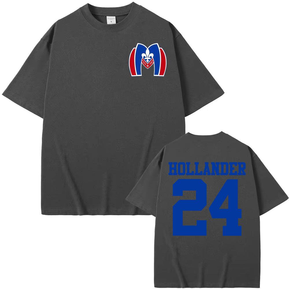 Heated Rivalry Hollander 24 Graphic Tee Shirt Men Women Fashion Summer T Shirt High Quality Crewneck Oversized Loose Tshirts