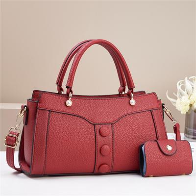 Designer Luxus 2-teiliges Set Damen-Umhängetasche PU-Leder Elegante Damen-Kartentasche und Handtaschen Elegante Damen-Einkaufstasche