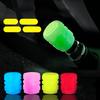 Luminous Tire Valve Cap Rubber Fluorescent Tire Valve Cap Luminous Air Nozzle Tire Valve
