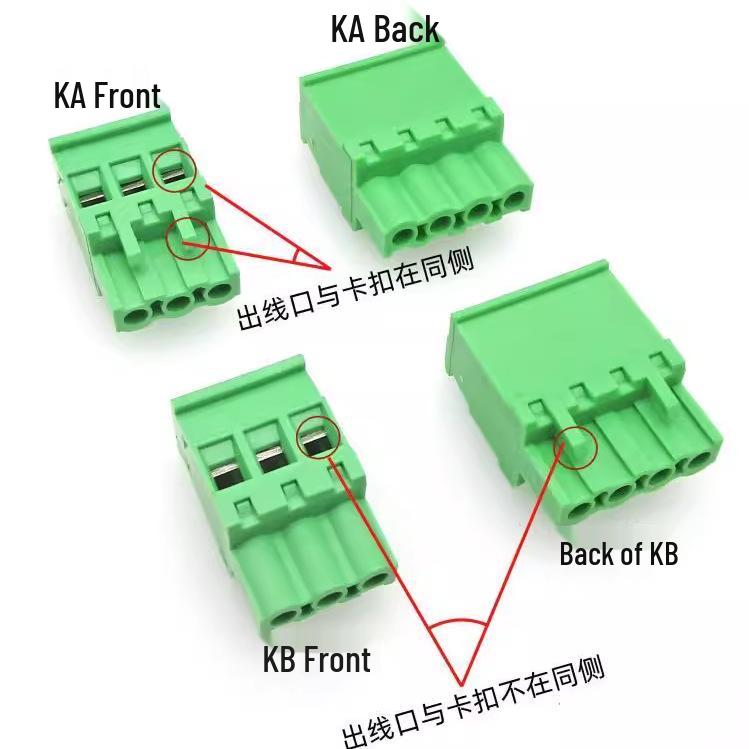 MX2EDGKA/KB-5.08MM Vertical 90° Side Wiring Plug-in Terminal Block
