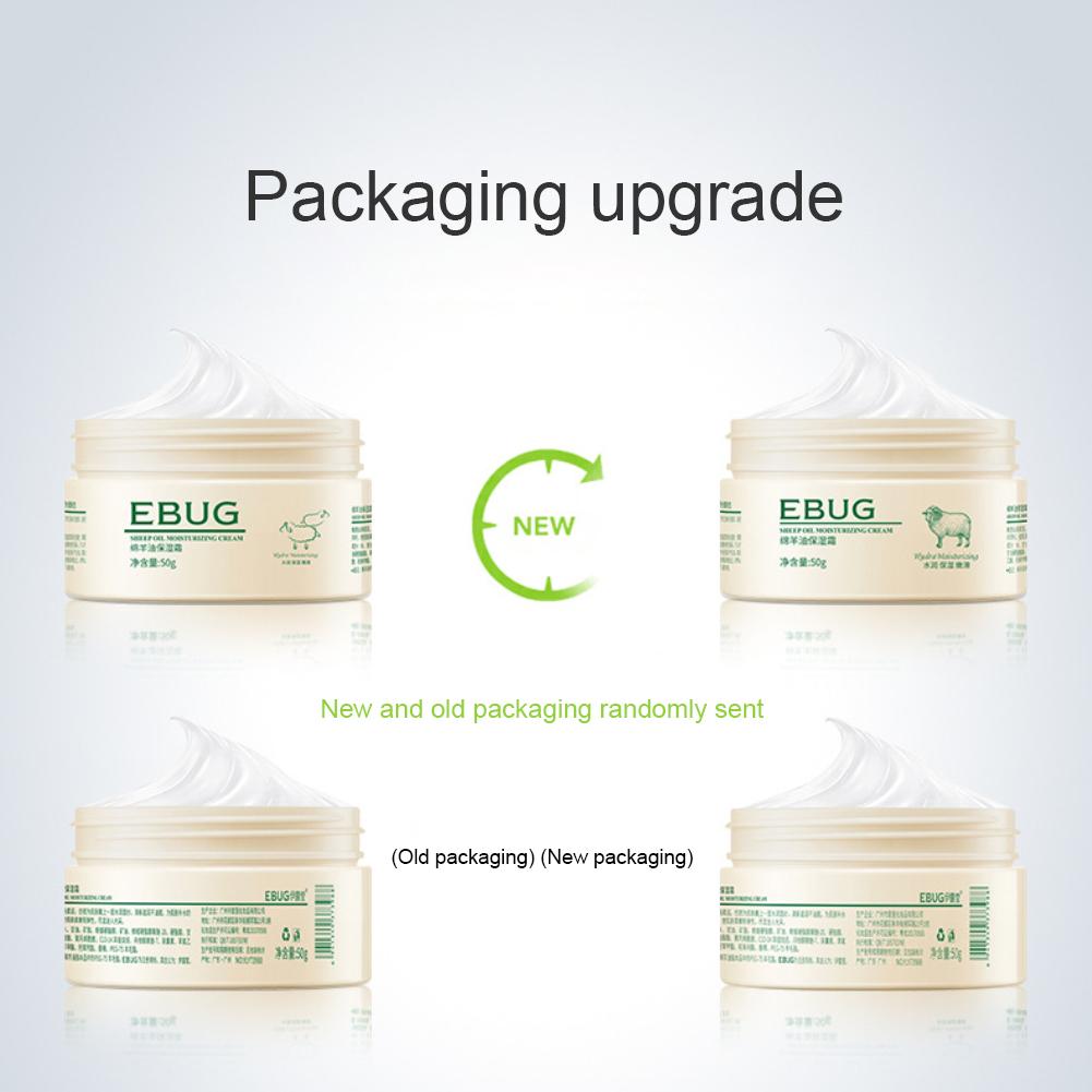 50 g Lanolin saueolje Ansiktskrem Whitening Anti-aldring Anti-rynke Fuktighetsgivende Nærende Lift Oppstrammende vinterhudpleie