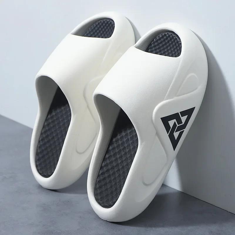 

Мужские мягкие повседневные тапочки на воздушной подушке, сандалии из ЭВА с очень толстой подошвой, модные шлепанцы, летняя обувь для отдыха на природе, сандалии Hombre 40-41 белый