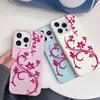 Painting Flower Patterns Phone Case For IPhone 17 16 15 Plus 14 13 12 11 Pro Max 17E Air 16e Shockproof Back Coque Cover