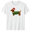 Dachshund Dog Christmas Holidays Unisexs TShirt Unisexs Tee Graphic Top