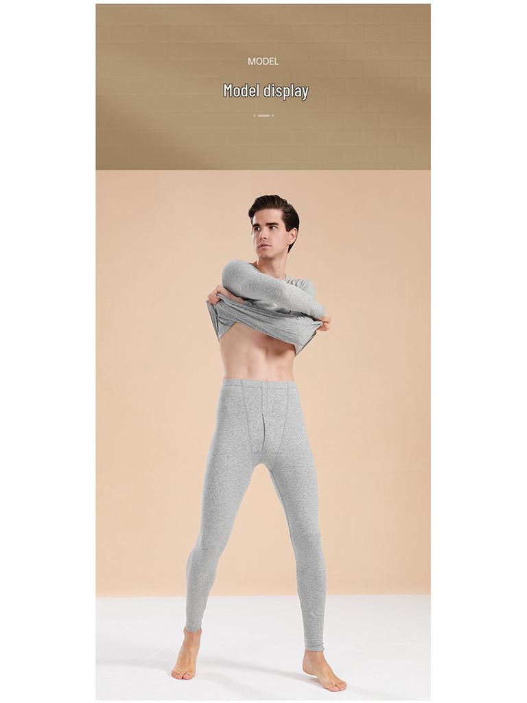 Men’s and Teen’s Pure Cotton Autumn Underwear Set - Comfortable, Thin, Warm Shirts and Long Johns for Students