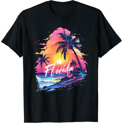 Florida Womens Tshirt Men Throwback Florida Sunshine T-Shirt