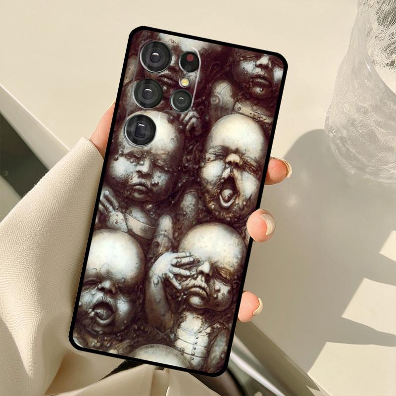 

Hr Giger Li II Case For Samsung Galaxy S23 Ultra S21 S22 S24 S25 Ultra S9 S10 Plus S25 FE S20 FE Back Cover Galaxy S25Ultra