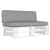 Vidaxl Garden Sofa Middle Section From Pallets, Impregnated Pine Wood