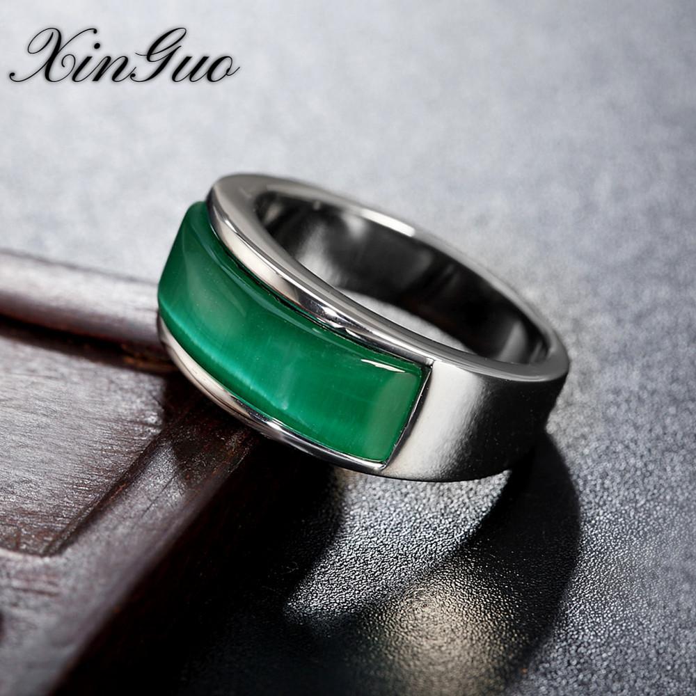 Fashion Simple Europa und die Vereinigten Staaten Edelstein Männer und Frauen Titan Stahl Ring Fingerring