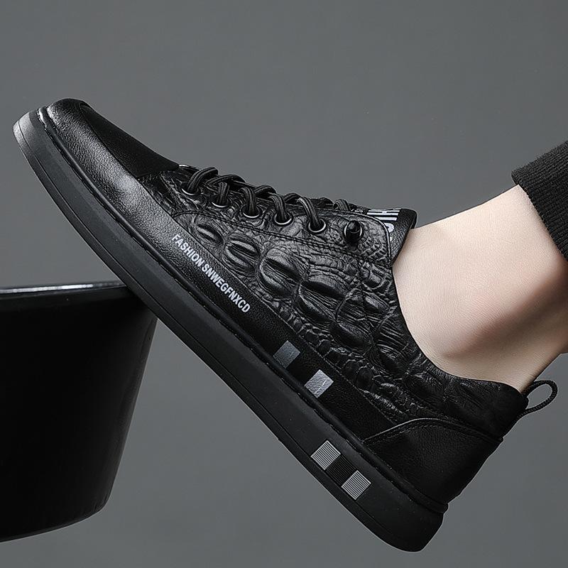 

Новые мужские туфли, весенние белые туфли для мальчиков, корейская версия, мужская обувь, повседневная обувь, модная обувь с одной педалью, мужская обувь для сноуборда 49