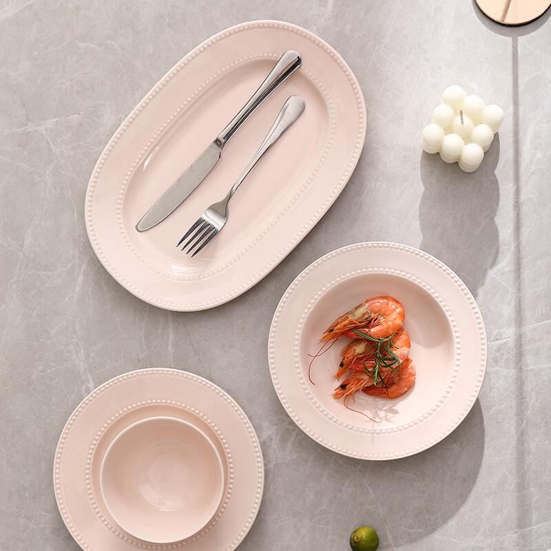 RuHan Ceramic Embossed 8-inch Soup Bowl