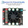 ZK-6002 Pure Post Amplifier Board DC 18-50V TPA3255 600W+600W 2.0 Dual Stereo Channel Module with High/Low Frequency Adjustment