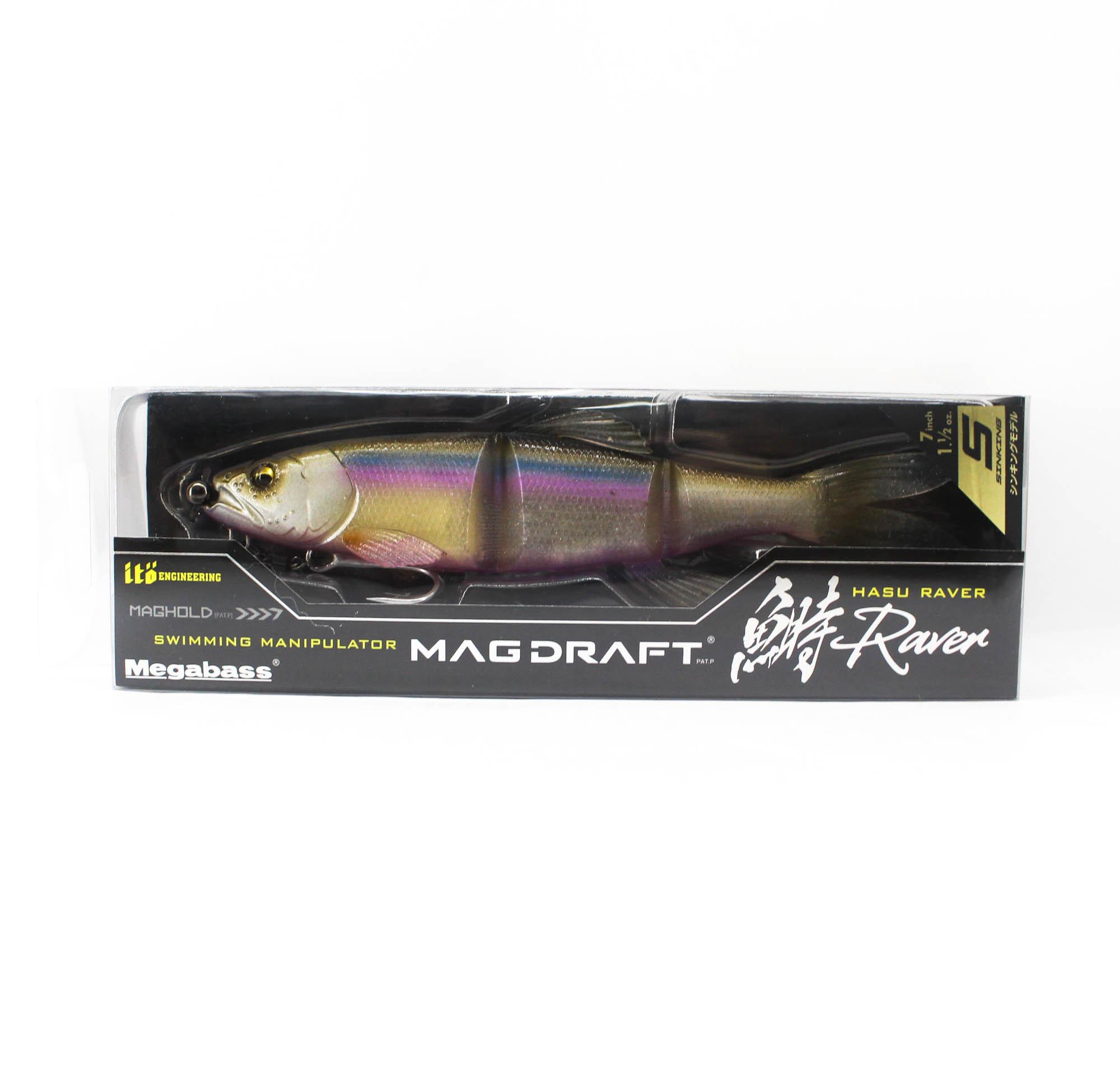 Megabass Soft Lure Mag Draft Hasu 7 Inch Sinking Lure Blue Shad II (4682)