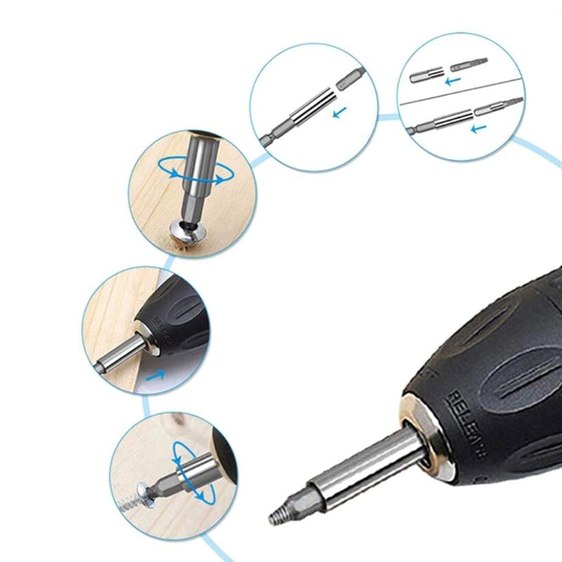 Screw Extractor Set Tools Gifts for Men Broken Damaged & Stripped Screw Remover Set 24Pcs Demolition Tool