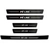 Car Door Sill Sticker Carbon Fiber Decals Threshold Side Anti Scratch Waterproof For Hyundai NLINE  Veloster Tucson IX20 I30 I20 Vq1