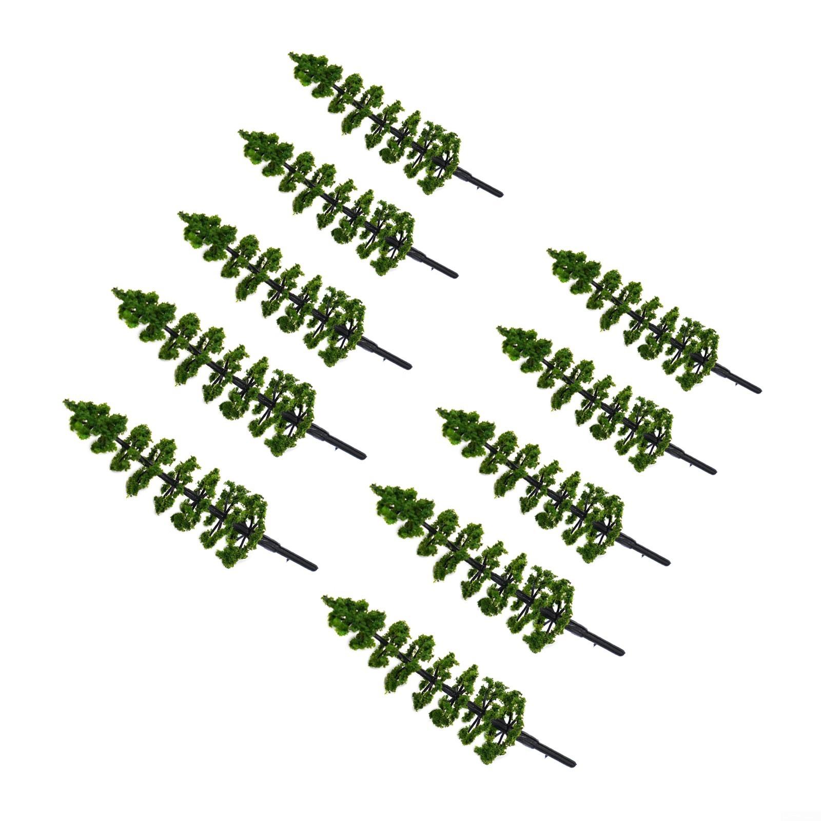 Диорама Модель Деревья Ландшафтный Сад Миниатюрное Украшение 10 Шт. Принадлежности — фото 9