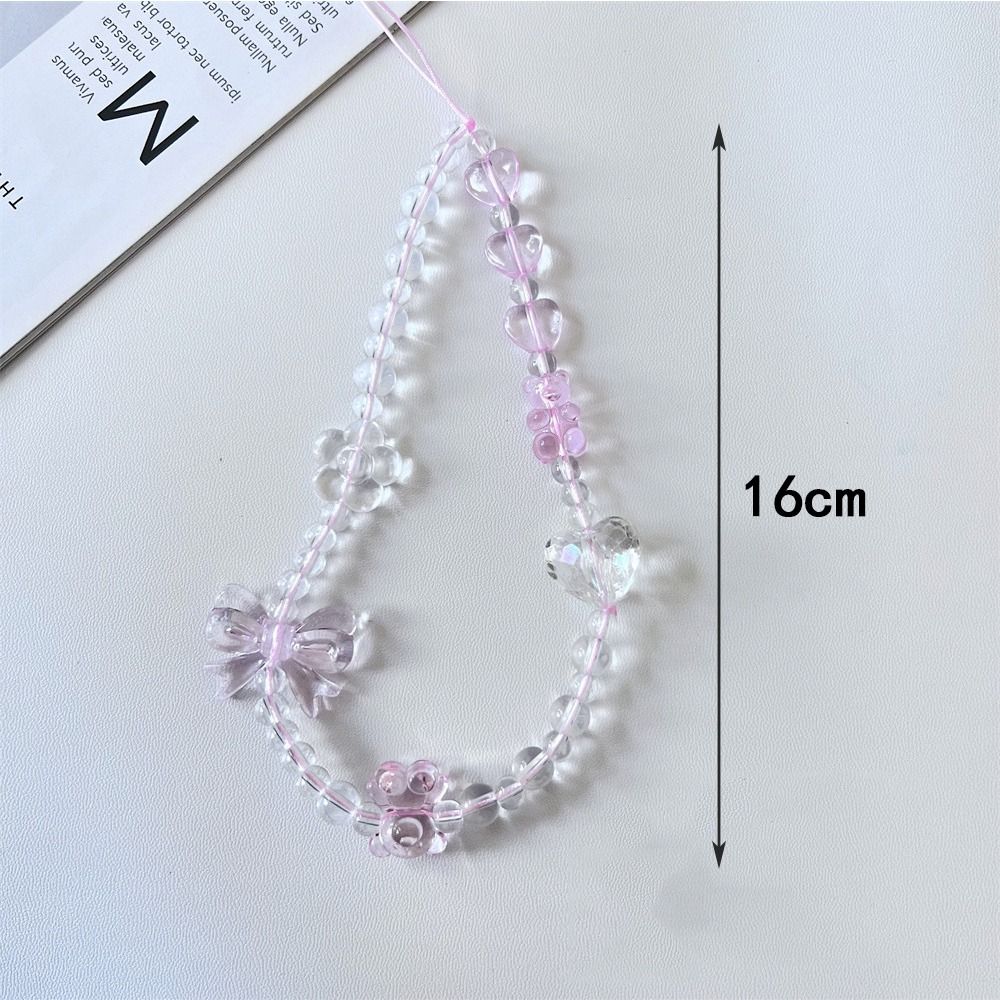 Anti-lost Pearl Bowknot Phone Lanyard Detachable Bag Camera Pendant  Phone Charm Accessories