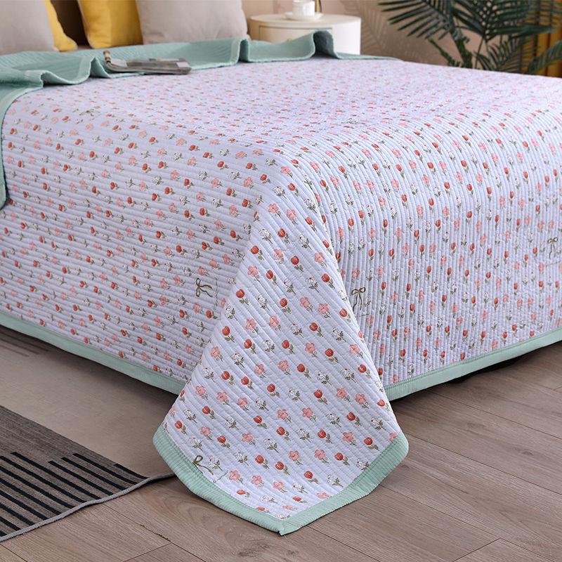 New Cotton Bed Cover Single Piece All Season Universal Bed Sheet Anti Slip Thick Mattress
