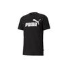 Essentials Logo Casual Round Neck Short Sleeve T-Shirt Men Tops Black 586666-01