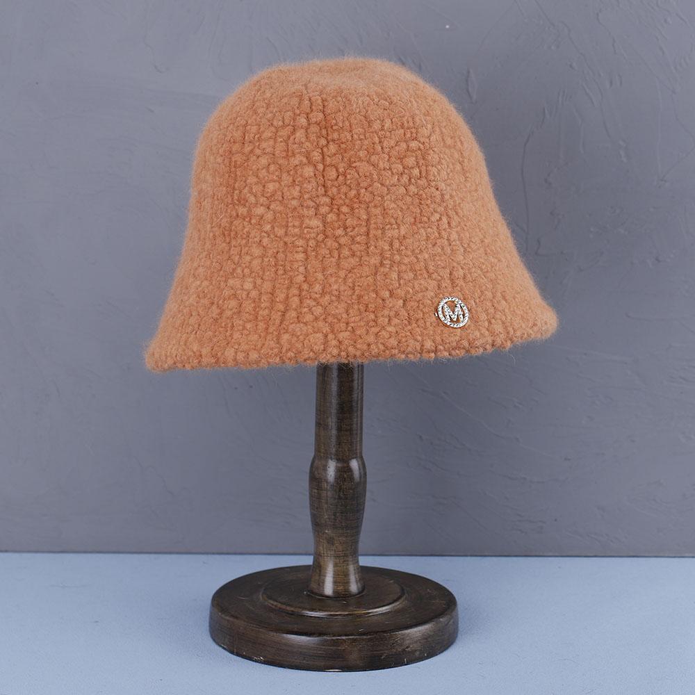 Hat Soft Women's Winter Bucket Hat Felt Lamb Wool for Girl Autumn and Winter Fashion Fur Panama Hip Hop Hat Off White Cap