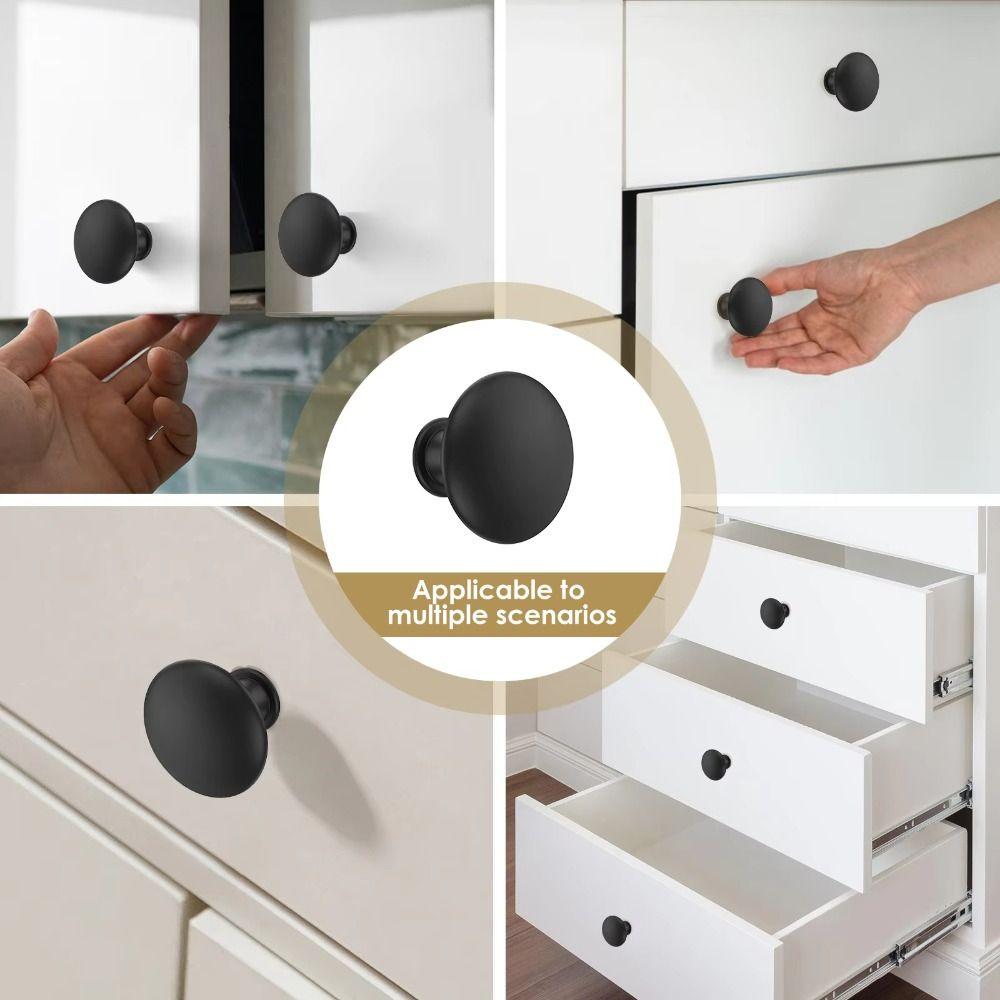 Round Mushroom Cabinet Handles Zinc Zinc Zinc Alloy Drawer Pulls with Screws Door Knobs Children's Room