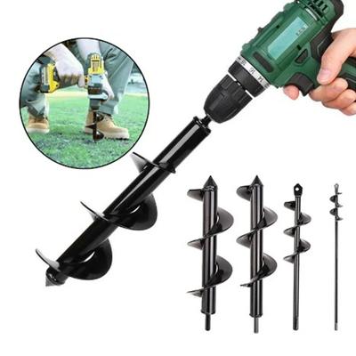 Auger Drill Bit for Planting Heavy Duty Spiral Drill Bits for Planting Bulbs Soil Auger Post Hole Digger Auger Garden Tool