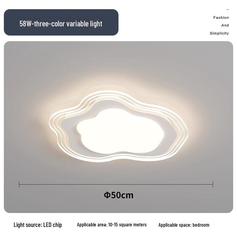 

Прямоугольный потолочный светильник в скандинавском минималистском стиле для гостиной и прихожей — современный, простой дизайн с комбинированным пакетом Three-color Change (No Remote)