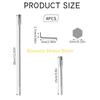 F26C 1/4Inch Hexagonal Shank Drill Extensions 2Pcs Steel Rod for Drill Bit Precisions Boring Task