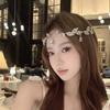 Exquisite Elf Rhinestone Headband Elegant Bride Shiny Hair Hoop Crystal Forehead Accessory Girls