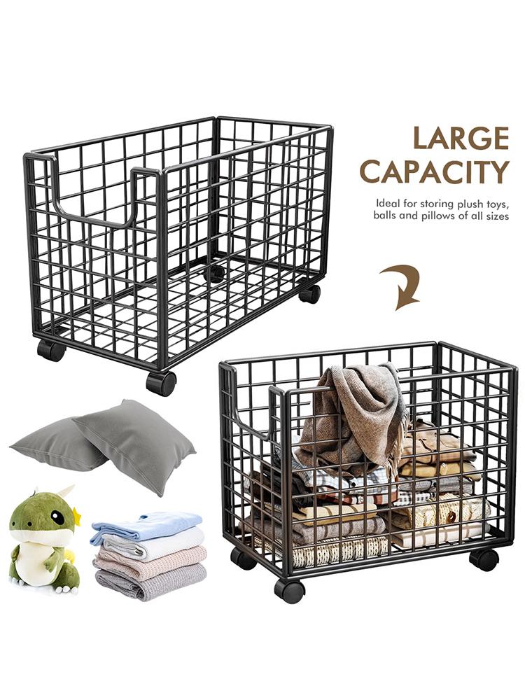 Stuffed Animal Organizer Metal Plush Storage Organizer Storage Basket Kids Storage Bins for Storage of Any Stuff