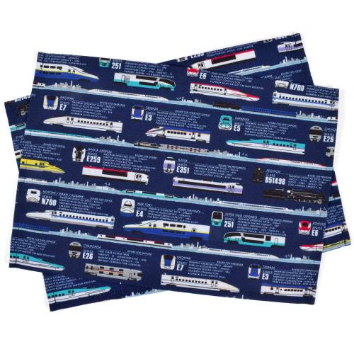 COLORFUL CANDY STYLE Placemats, Standard, Set of 4 (2 Same Pattern X 2 Alternative Patterns), Water-Repellent Fabric, Lunch Mats, Lunch Covers, Lunch