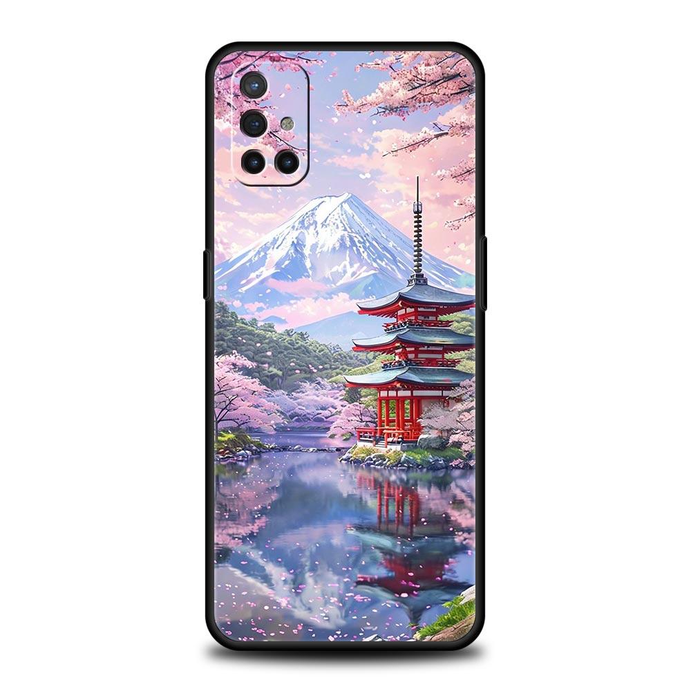 Pink Sunset Mountain Phone Case For Oneplus 13R 13 12R 11 10T 10R Nord N100 N200 N10 10 9 9R 9RT CE 3 2 Z Pro 5G Soft TPU Cover