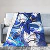 Furina Genshin Impact Spiel Decken Flanell Winter Multifunktion Ultra-Weiche Überwurfdecken für Sofa Reise Teppich Stück