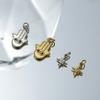 Popular Necklace Ring Bow Small Fresh Round Series Independent Station Necklace Stainless Steel Pendant Gold Color