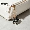 Lightweight Keychain Pendant, Sequins Star Letter A-Z Charm with Tassel, Gift Alphabet Initial Metal Keyring for Handbag Backpack Bag