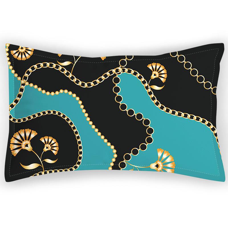 Style Pillowcase Home Bedding Fabric Velvet Pillowcase Digital Printing Satin Polyester Single Pillowcase